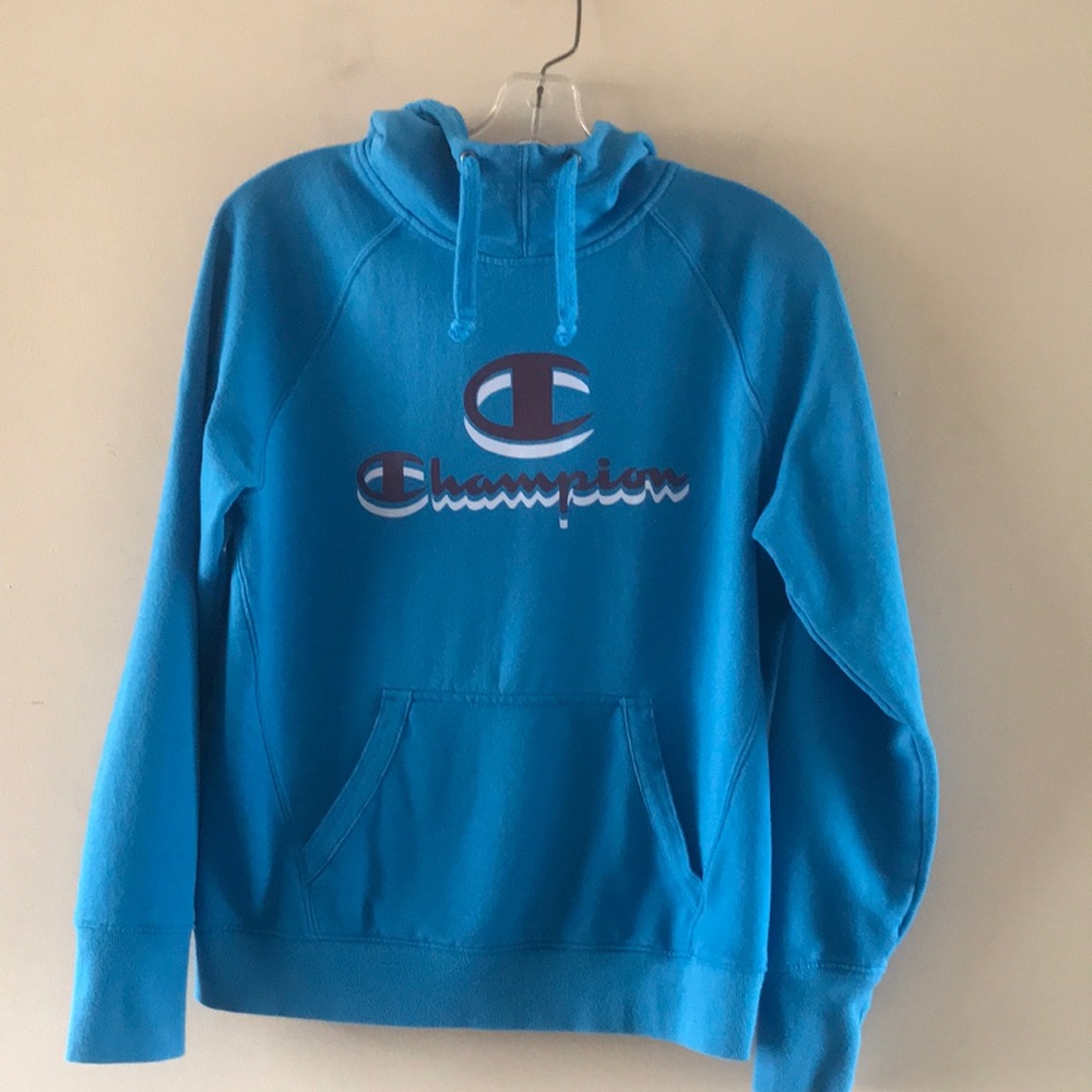 Champion Blue Hoodie Women’s Size Small